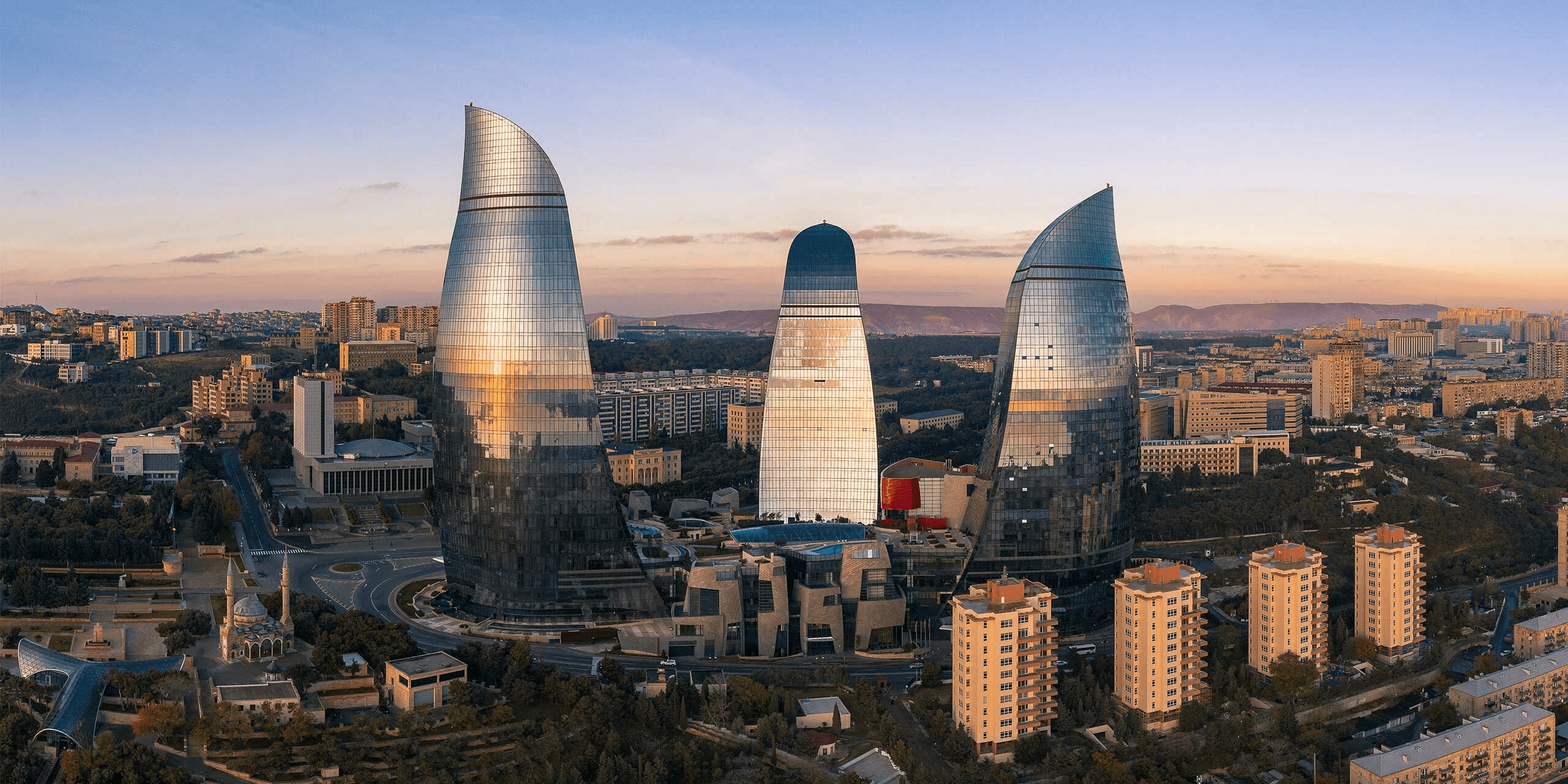 Azerbaijan scenic backdrop slide 1