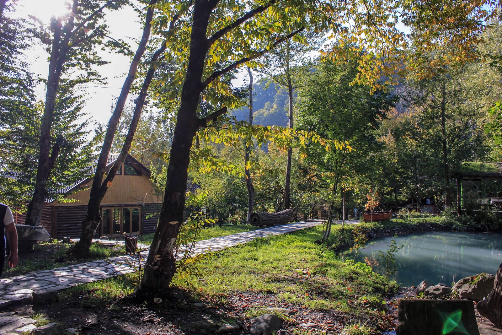 Autumn foliage in Gabala, in the Azerbaijani Caucasus foothills